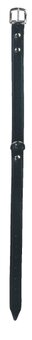 Honden halsband leer 16 mm Zwart Honden halsband leer 16 mm Zwart