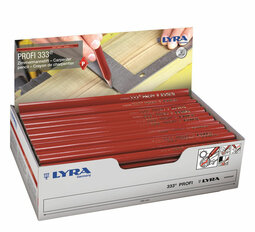 Timmermanspotlood rood Lyra 24 cm