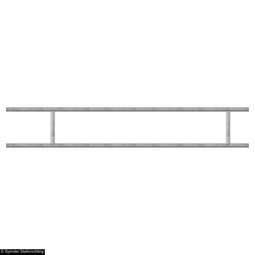 Afscheidingshek voor grootvee, 53 cm hoog, 350 cm lang Afscheidingshek voor grootvee, 53 cm hoog, 350 cm lang