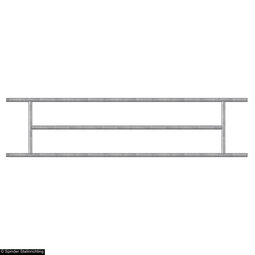 Afscheidingshek voor grootvee, 79 cm hoog, 215 cm lang Afscheidingshek voor grootvee, 79 cm hoog, 215 cm lang