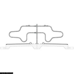 Model Frisia Perfekt 190/190 aan horizontale buizen