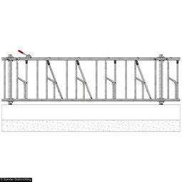 Zelfsluitend voerhek voor grootvee 150 cm Zelfsluitend voerhek voor grootvee 150 cm