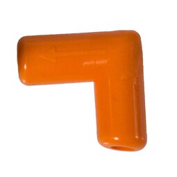 Kalverventiel, elleboog oranje voor Big Softy (10 stuks) Kalverventiel, elleboog oranje voor Big Softy (10 stuks)