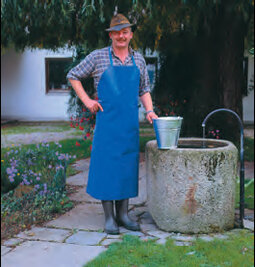 Melkschort blauw 140 x 75 cm Melkschort blauw 140 x 75 cm