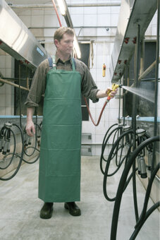 Melkschort 80 x 120 cm groen Melkschort 80 x 120 cm groen