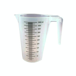 Maatbeker kunststof, 0.5-liter