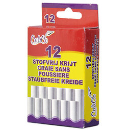 Schoolbordkrijt wit, 12st. Schoolbordkrijt wit, 12st.