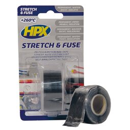 Stretch&Fuse reparatietape silicone zwart 25 mm x 3 m Stretch&Fuse reparatietape silicone zwart 25 mm x 3 m