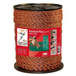 AKO Premium Plus schrikkoord bruin/oranje 6.5mm-400m AKO Premium Plus schrikkoord bruin/oranje 6.5mm-400m
