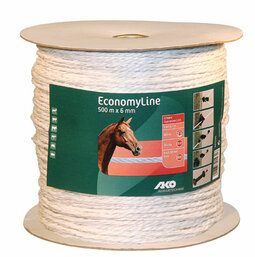 AKO EconomyLine schrikkoord wit 6mm-500m AKO EconomyLine schrikkoord wit 6mm-500m
