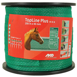 AKO TopLine Plus schriklint groen 4cm-200m AKO TopLine Plus schriklint groen 4cm-200m