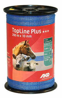AKO TopLine Plus schriklint blauw 1cm-200m AKO TopLine Plus schriklint blauw 1cm-200m
