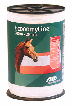 AKO EconomyLine schriklint wit 2cm-200m AKO EconomyLine schriklint wit 2cm-200m
