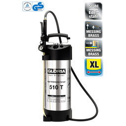 Drukspuit Gloria 510T, RVS 10-liter Drukspuit Gloria 510T, RVS 10-liter