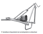 Aftakasmixer type C/E1-102 lengte 520 cm + kantelbare driepuntsbok met verstelspindel